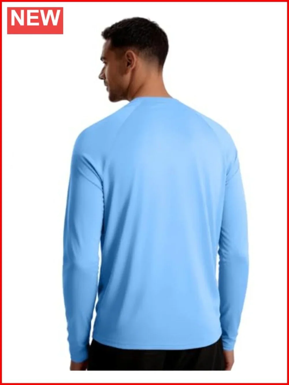 UPF 50+ Long Sleeve Sun Protection Shirts for Men, Quick Dry Rash Guard Set of 3